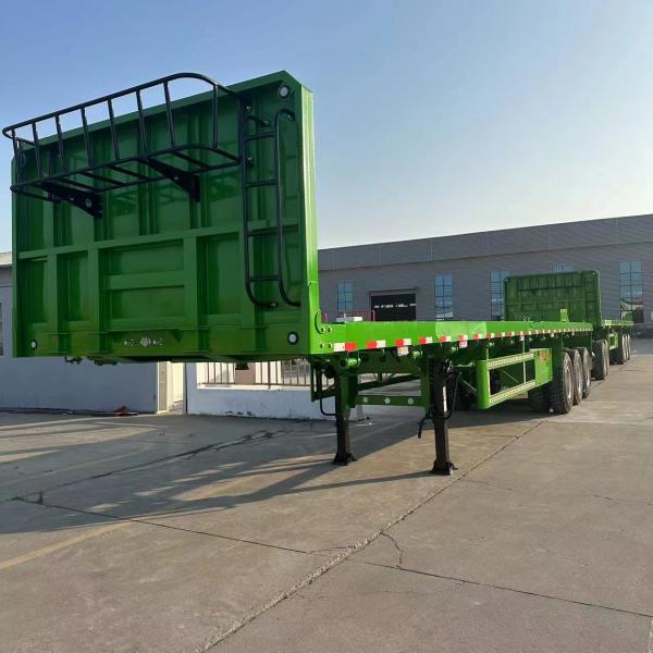 15 Workdays Production Time Flatbed Container Truck Trailer for Cargo Transportation