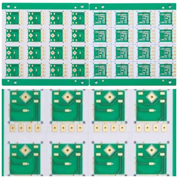 Золото 0.4mm погружения монтажной платы зеленого цвета Pcb Fr4 высокое TG керамическое