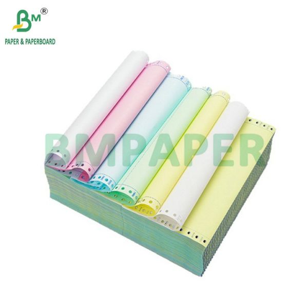 Green 56gsm 75gsm Blank Carbonless Paper  Black Image For Receipt Books