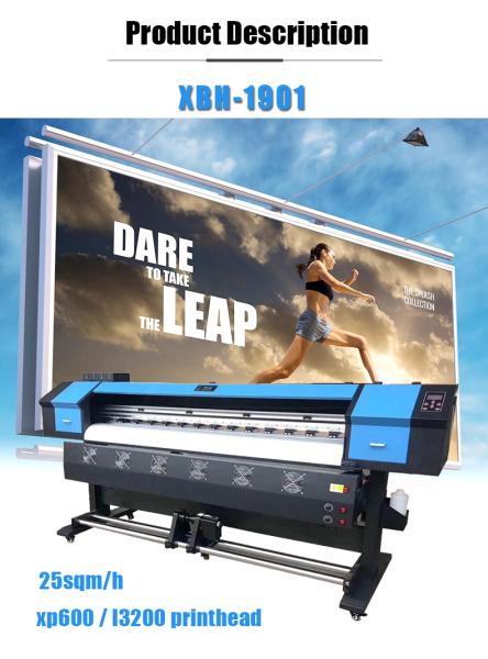 Eco Solvent Printer with Xp600 Printhead for CMYK Flex Banner Indoor Outdoor Advertising Printing Machine