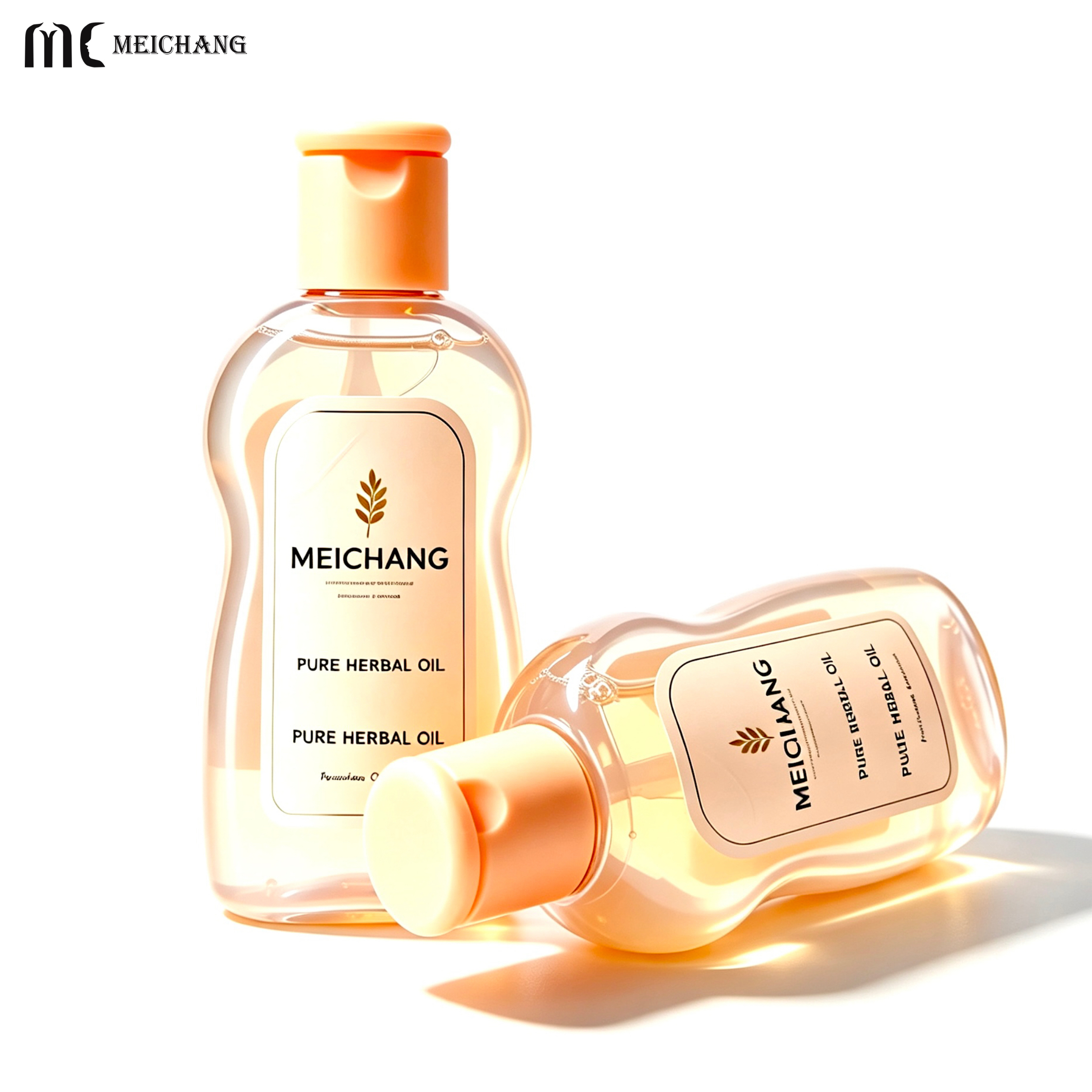 200ml Biodegradable Baby Care Oil Bottle with Flip Top Cap(MC-442)