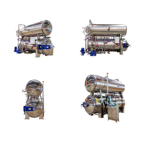Medium Steam Pre-heating Industrial Horizontal Autoclave for Retort Pouch Processing