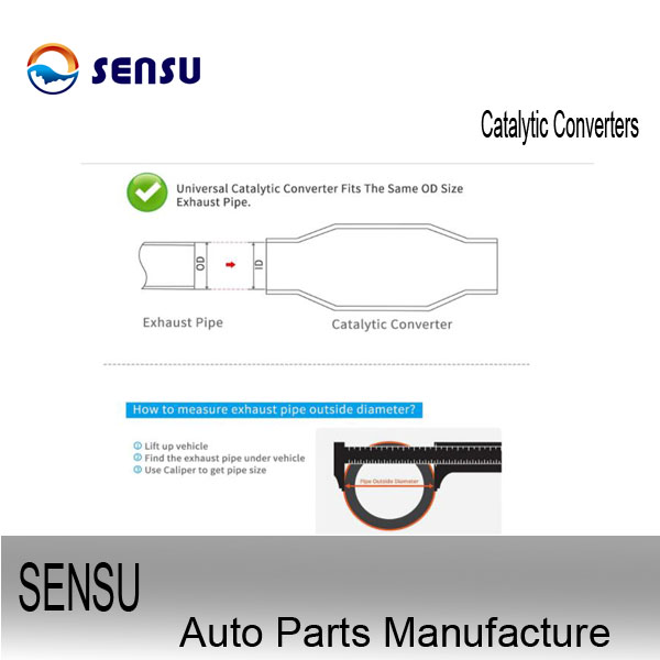 SS304 SS409 Automobile Catalytic Converter