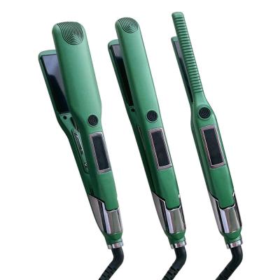 Bonne qualité de marquage à chaud fer plat portatif en céramique pour les cheveux bouclés Ion Hair Straightener négatif