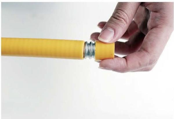 Anticorrosion Gas Flexible Hose NBR / PVC Blend Rubber Cover