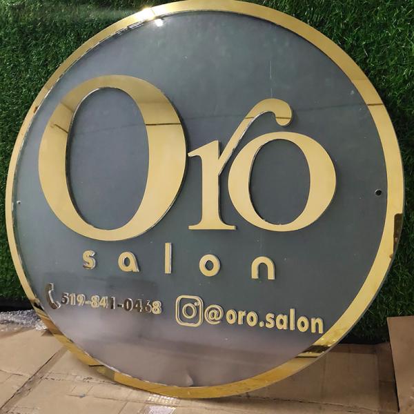 3D Acrylic LED Logo Wall Signage Hair Salon Decoration Beauty Light Signs Backlit Electronic Letters LED Acrylic Light Sign
