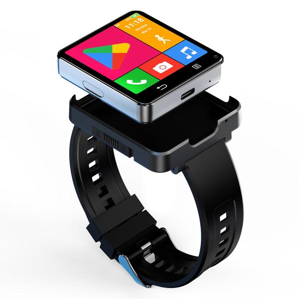 S998 Reloj inteligente 4G con Android OS MTK6739 Quad Core 4+64GB 2.64 Doble cámara 1200mAh Extraíble