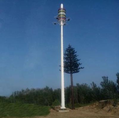 Wind Resistant Monopole Telecommunications Tower Expandable Steel Structure
