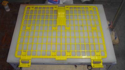 Yellow Plastic Brick Guard System / Scaffolding Safety Accessories