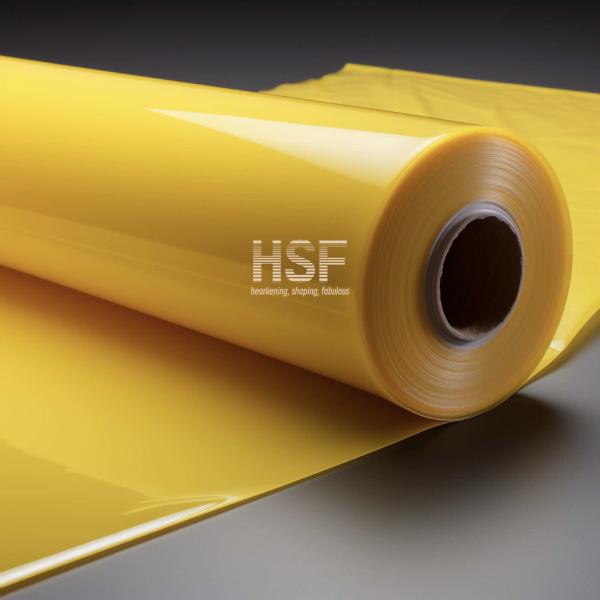 60 Microns Amarelo CPP película de polipropileno fundido resistente à abrasão