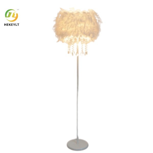 羽の水晶床ランプの結婚式の居間の寝室のベッドわきのスタンドの美のアンカー盛り土ライト