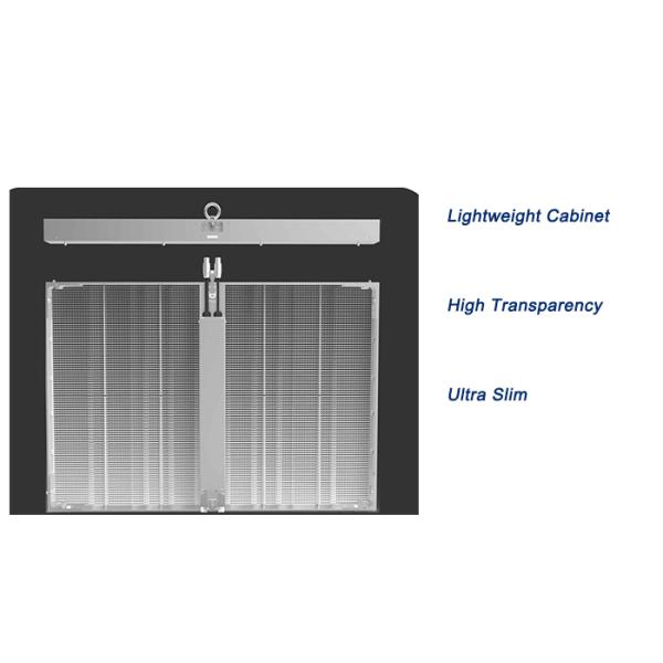 Transparent LED Display Digital LED Screen Full Color Panel Glass Signage