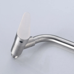 Chrome Finish Stainless Steel Kitchen Faucet Mixer With Hot Cold Water And Diverter