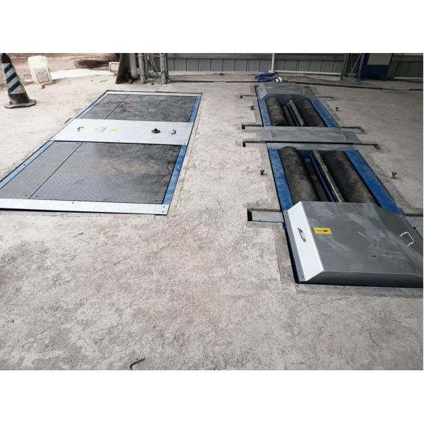 Cartesy truck test lane for repair shop Automobile Roller Brake Tester Forces With Axle Load dual plates side slip tester 10T capacity