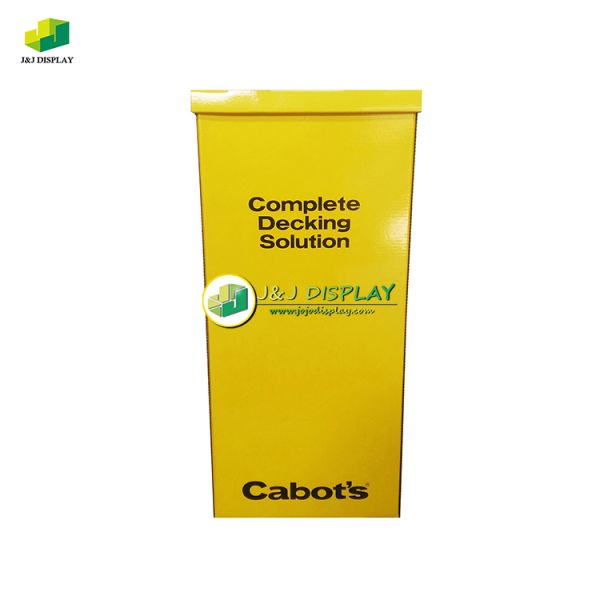 Household Cardboard Dump Bins Retail Floor Display Stand Biodegradable