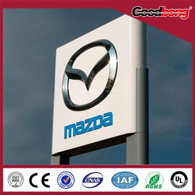 4s shop large vacuum forming 3d  illuminated advertising car logo