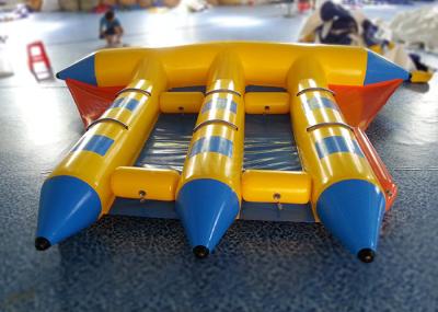 Barcos de pesca com mosca infláveis da piscina 3 tubos encerado do PVC de 0,6 milímetros