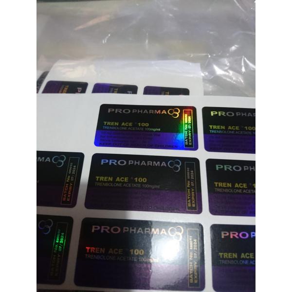 Изготовленные на заказ голографические ярлыки пробирки пробирки собственной личности слипчивые с сияющим влиянием