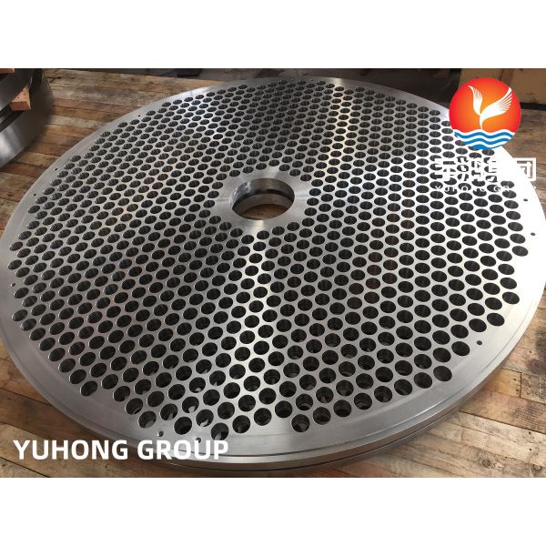 ASME SA182 Forged Tube Sheet for Shell and Tube Heat Exchanger with Fixed and Floating Tube Sheets Customized to Design