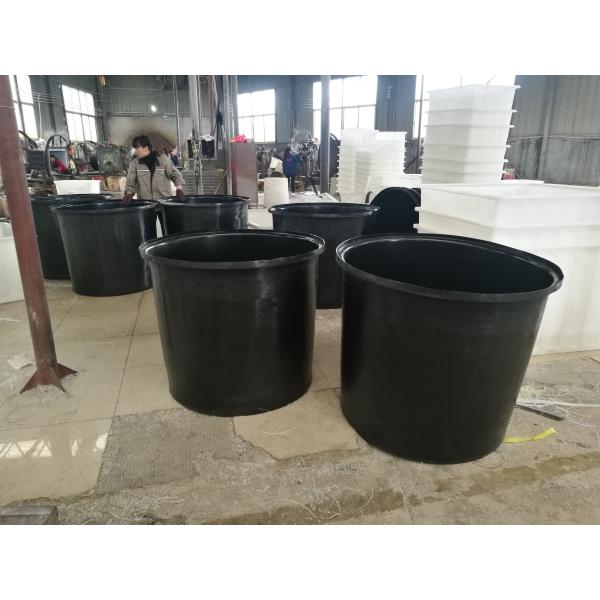 Nestable Cylindrical Large Plastic Water Aquaculture Tubs For Water Storage 500L Polyethylene