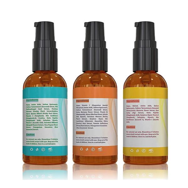 GMP Organic Face Serum Skin Care Set Anti Wrinkles Retinol Vitamin C Serum For Female
