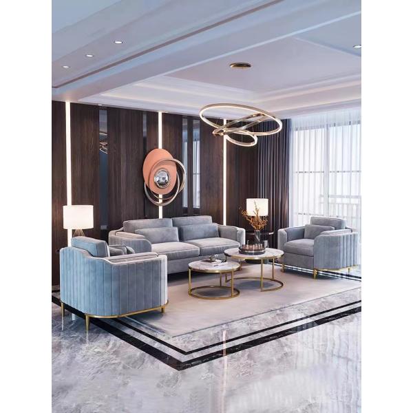 Lobby Sofa Set Combination Modern Velvet Sofa Chair