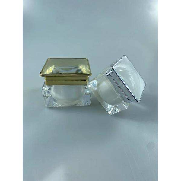 Шелковые печатные бутылки косметические 30g/50g квадратные акриловые бутылки для конечного макияжа