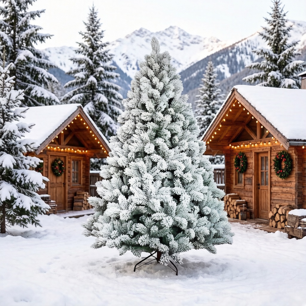 Modern Outdoor Park Use Steel & PVC White Hot Sale Christmas Tree with Customized Designs