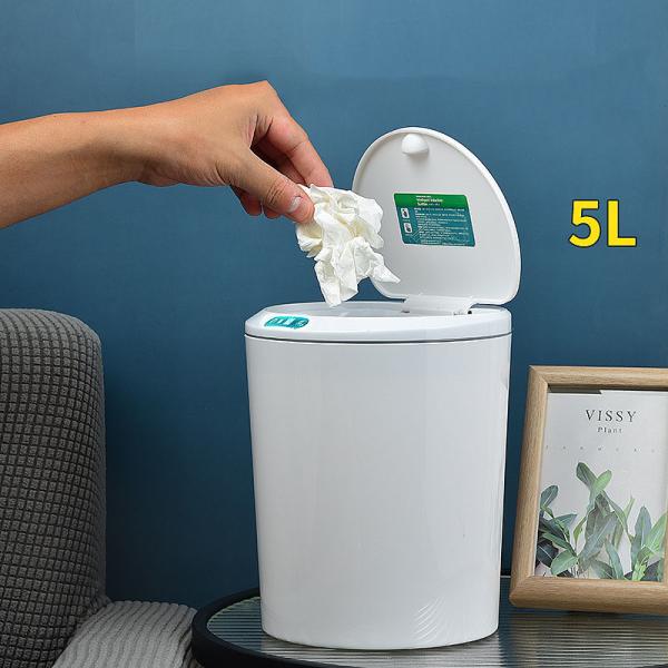Smart Sensor Automatic Kitchen Plastic Garbage Waste Bins With Sensor Trash Bin with Lid