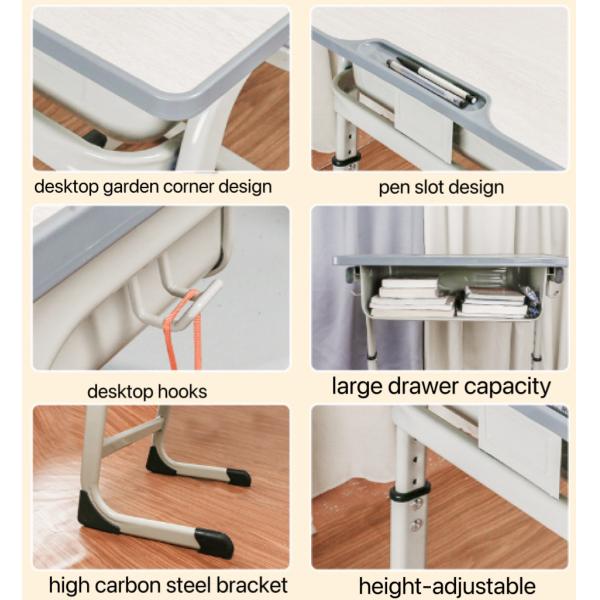 Мебель для спальни Регулируемый стол и стул для одного студента