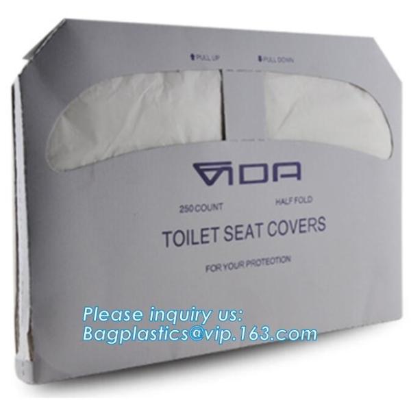 Устранимая бумажная крышка сидения унитаза, крышка сидения унитаза водоустойчивая, сидение унитаза Microfiber био бумаги Eco пластиковая устранимая