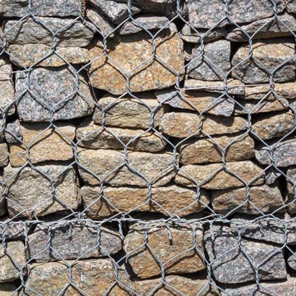 2.7mm Wire Hexagonal Wire Mesh Gabion Cages Corrosion Resistant Gabion Box for Retaining Walls