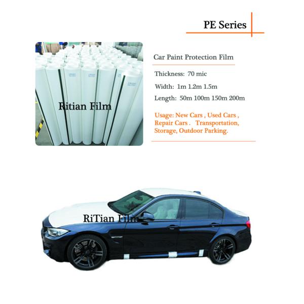 Soft Hardness Automotive Protective Film Solvent Based Adhesive -15 ~ 80℃ Heat Resistance