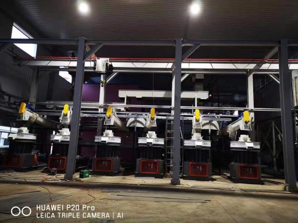 Vertical Paper Pellet Making Machine 3-4t/h Waste Pellet No Grease Consumption