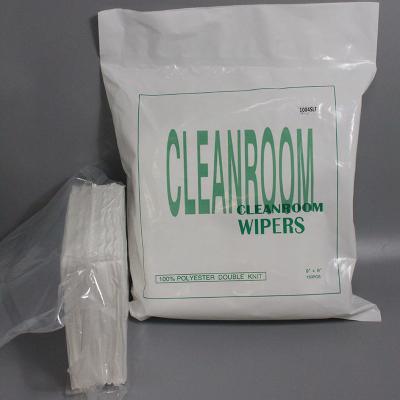 Limpezas secas de limpeza sem fiapos do poliéster descartável da classe 100 de 165gsm Microfiber 9inch