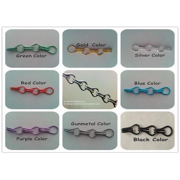 Anodised Deco Mesh Rope Aluminium Chain Door / Fashion Fly Screen Curtain