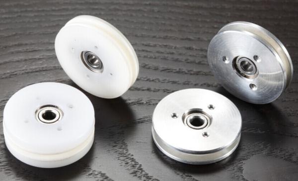Polia cerâmica combinada branca do guia de fio da roda do marfim para a máquina de enrolamento da bobina