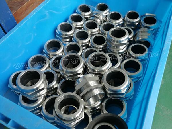 Prensa-cabo M20 de aço inoxidável 304, 316, 316L resistente ao ozônio e à temperatura IP68 com vedações de silicone