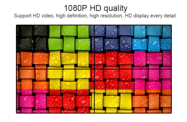 Безшовный 46 дюймов СДЕЛАЛ Lcd видео- монитор стены 4K с интегрирует доску регулятора
