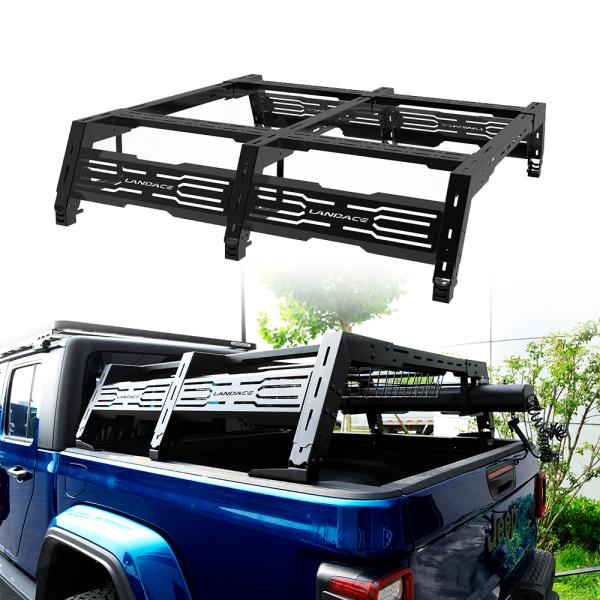 Aluminium Alloy Off Road Vehicle Accessories Truck Roof Rack Thickened Mn-steel Truck Bed Rack system Roll Bar