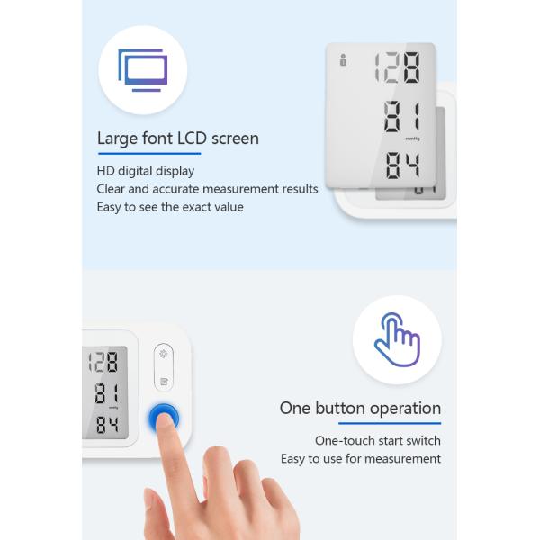 Smart Wrist Home Medical Blood Pressure Monitors Medical Testing Equipments