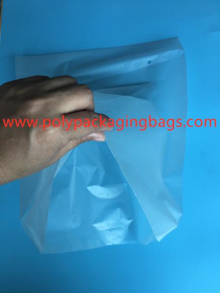 3 Sides Sealed Packaging Poly Bags Environmental Protection White Transparent Degradable Material