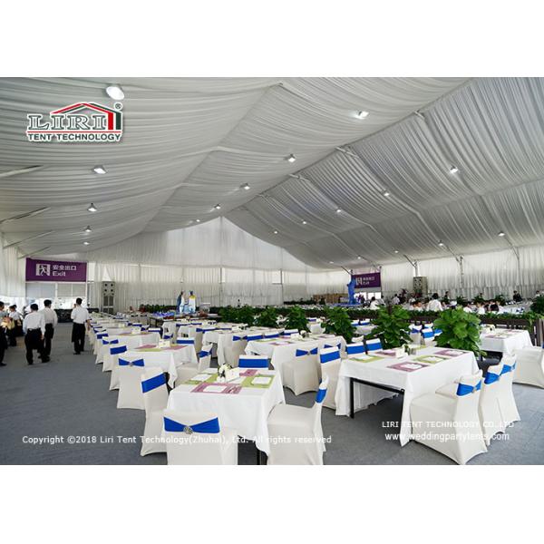 UV Resistant White Marquee Canopy Tent For 500 Person Temporary Catering
