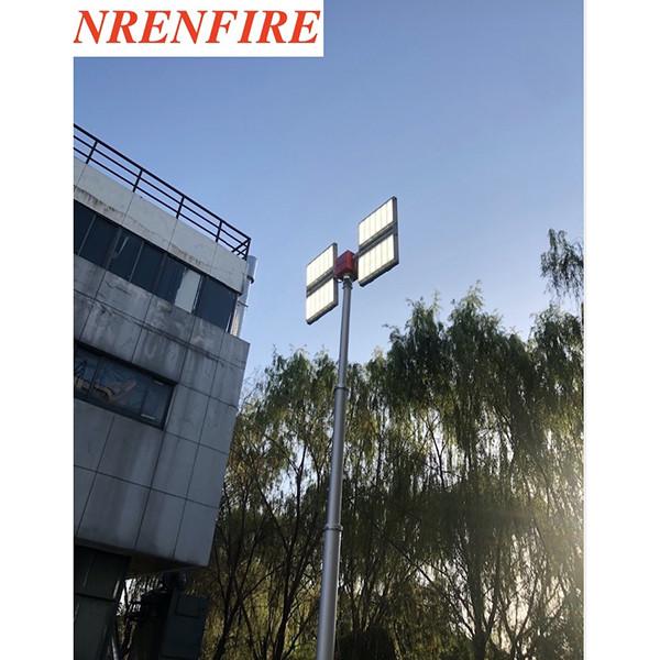pneumatic telescopic mast light tower 7.6m pneumatic telescopic mast 4x1000W halogen lamps