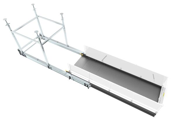 Deck de carga de guindaste 5000kg Compacto resistente no canteiro de obras MLP2200
