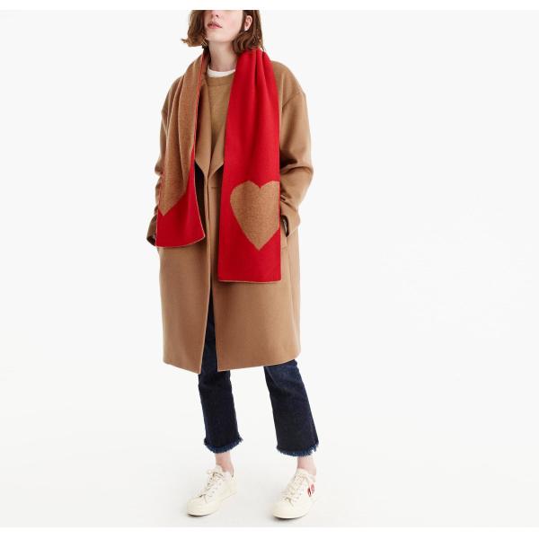 5GG Gauge Winter Intarsia Knitted Neck Scarf Warm Comfortable Easy To Wear