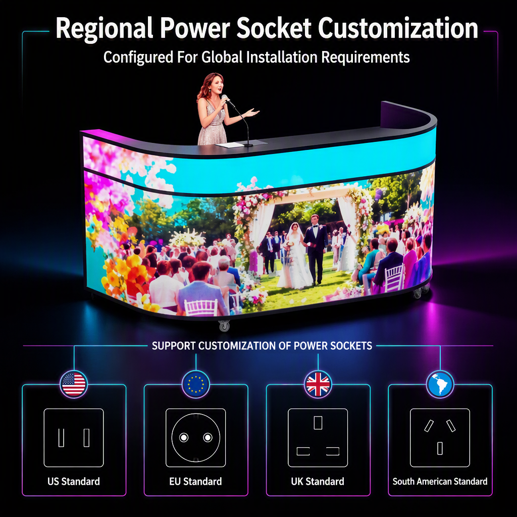 P1.86 High Brightness (1000cd) Flexible Indoor LED Display Screen Full Color High-definition Display Remote Content
