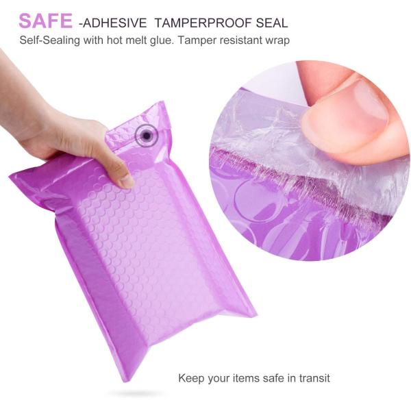 TSCX Plastic Packaging Bags Bubble Wrapp Mailer Packing Supplies with Bubbles Bubble Mailer Purple