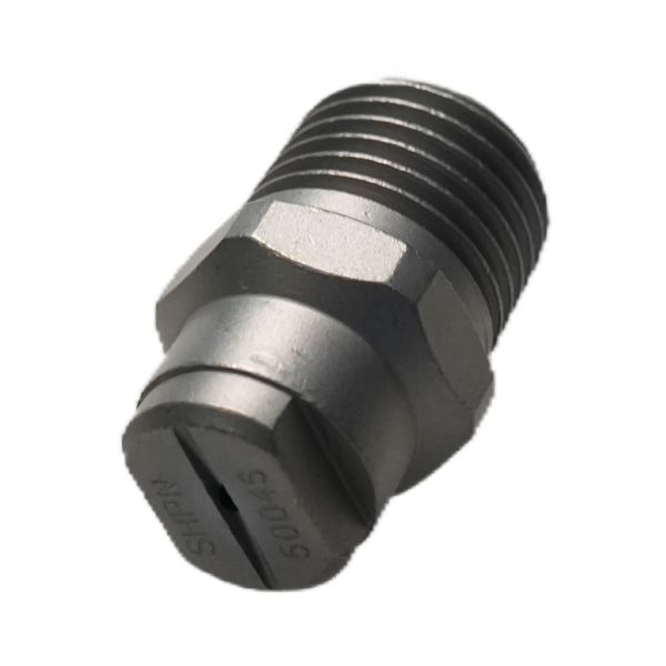 Quick-Connect Stainless Steel Pressure Nozzle with Narrow Angle Jet and Sanitation Compatibility for Water Trucks