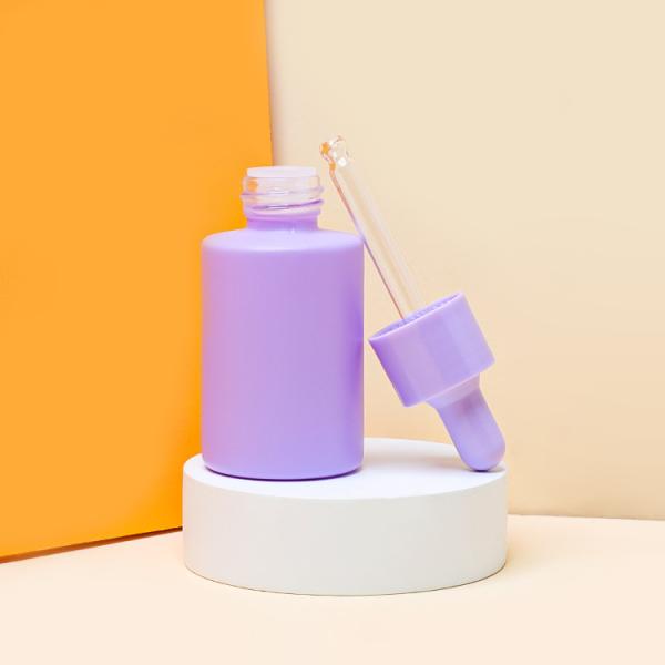 OEM Yellow Color Serum Glass Bottles Oil Dropper Packaging